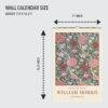 Cray (4) William Morris - Cray, Calendar for Home, Victorian Design, Semi-Glossy Paper