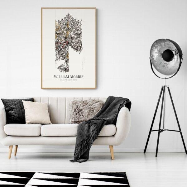 William Morris Art Print - Dove and Rose, Victorian Decor, Modern Farmhouse, Gallery Matte