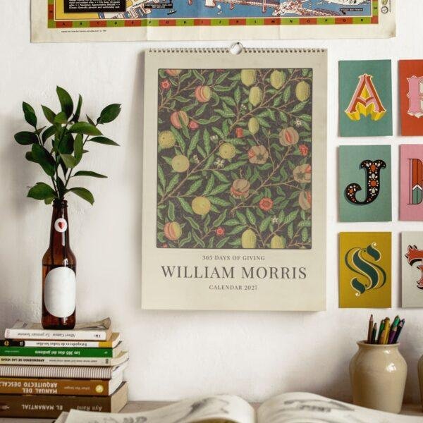 William Morris - Fruit, Calendar for Home, Victorian Design, Semi-Glossy Paper