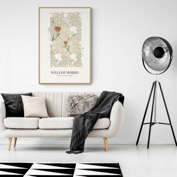 William Morris Art Print - Garden Tulip, Victorian Decor, Modern Farmhouse, Gallery Matte