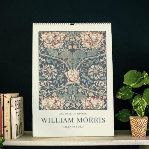 William Morris - Honeysuckle, Calendar for Home, Victorian Design, Semi-Glossy Paper
