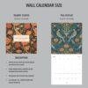 William Morris - Honeysuckle, Wall Planner, Victorian Pattern, Semi-Glossy Paper