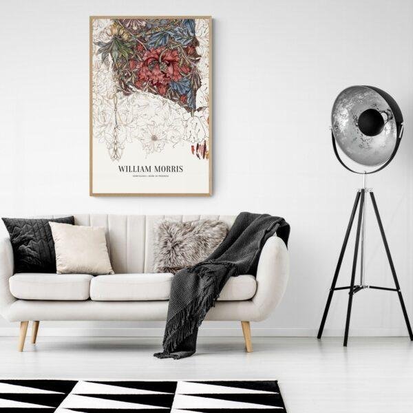William Morris Art Print - Honeysuckle, Victorian Decor, Modern Farmhouse, Gallery Matte