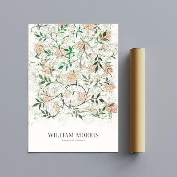 William Morris Art Print - Jasmine, Victorian Decor, Modern Farmhouse, Gallery Matte