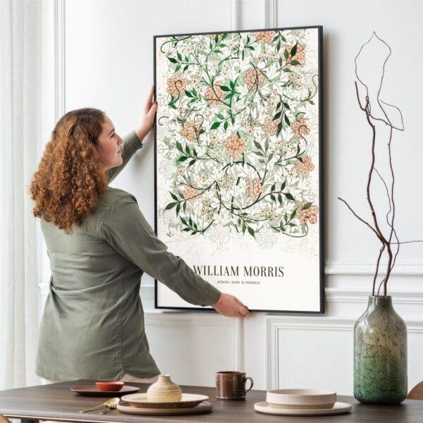 William Morris Art Print - Jasmine, Victorian Decor, Modern Farmhouse, Gallery Matte