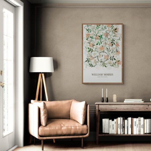 William Morris Art Print - Jasmine, Victorian Decor, Modern Farmhouse, Gallery Matte