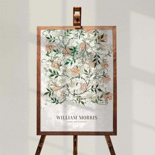 William Morris Art Print - Jasmine, Victorian Decor, Modern Farmhouse, Gallery Matte