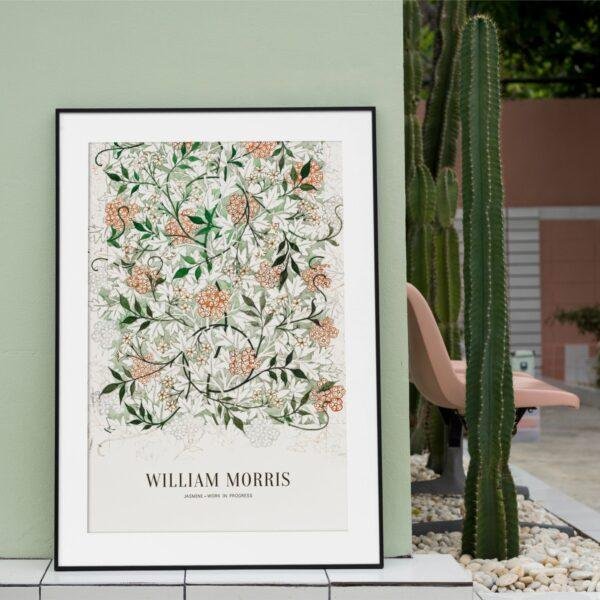 William Morris Art Print - Jasmine, Victorian Decor, Modern Farmhouse, Gallery Matte
