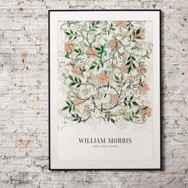 William Morris Art Print - Jasmine, Victorian Decor, Modern Farmhouse, Gallery Matte