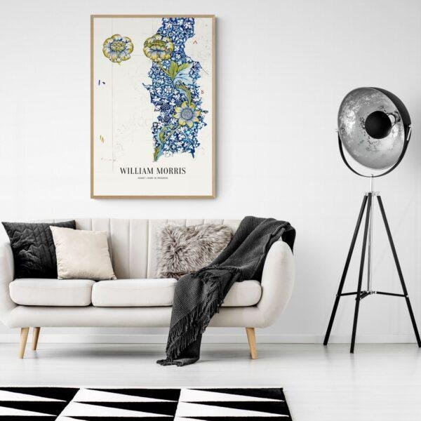 William Morris Art Print - Kennet, Victorian Decor, Modern Farmhouse, Gallery Matte