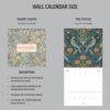 William Morris - Lily, Wall Planner, Victorian Pattern, Semi-Glossy Paper