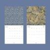 Mini Wall Calendar William Morris William Morris - The Brook, Wall Planner, Victorian Pattern, Semi-Glossy Paper