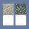 Mini Wall Calendar William Morris (2) William Morris - The Brook, Wall Planner, Victorian Pattern, Semi-Glossy Paper