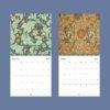 Mini Wall Calendar William Morris (5) William Morris - The Brook, Wall Planner, Victorian Pattern, Semi-Glossy Paper