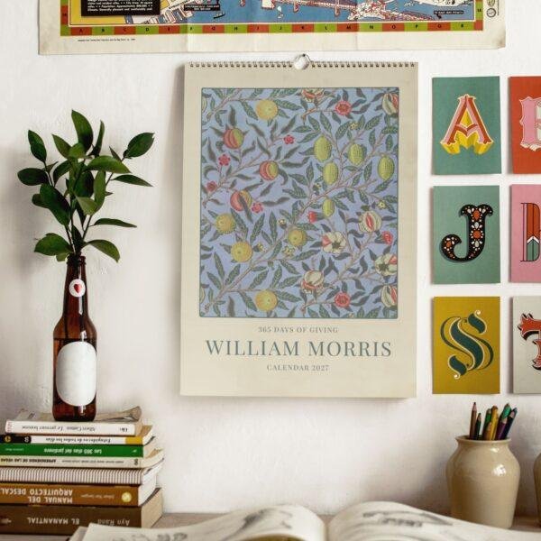 Pomegranate (2) William Morris - Pomegranate, Calendar for Home, Victorian Design, Semi-Glossy Paper