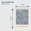 Pomegranate (4) William Morris - Pomegranate, Calendar for Home, Victorian Design, Semi-Glossy Paper