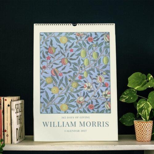 William Morris - Pomegranate, Calendar for Home, Victorian Design, Semi-Glossy Paper