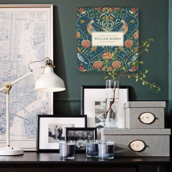 William Morris - Strawberry Thief, Wall Planner, Victorian Pattern, Semi-Glossy Paper