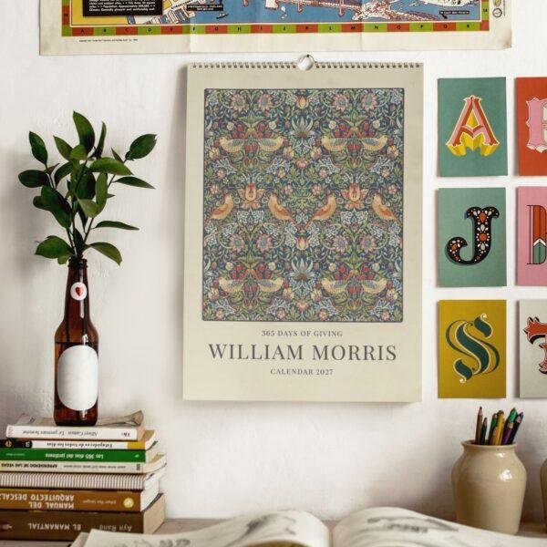 Thief (2) William Morris - Strawberry Thief, Calendar for Home, Victorian Design, Semi-Glossy Paper