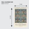Thief (4) William Morris - Strawberry Thief, Calendar for Home, Victorian Design, Semi-Glossy Paper