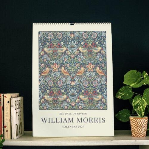 William Morris - Strawberry Thief, Calendar for Home, Victorian Design, Semi-Glossy Paper