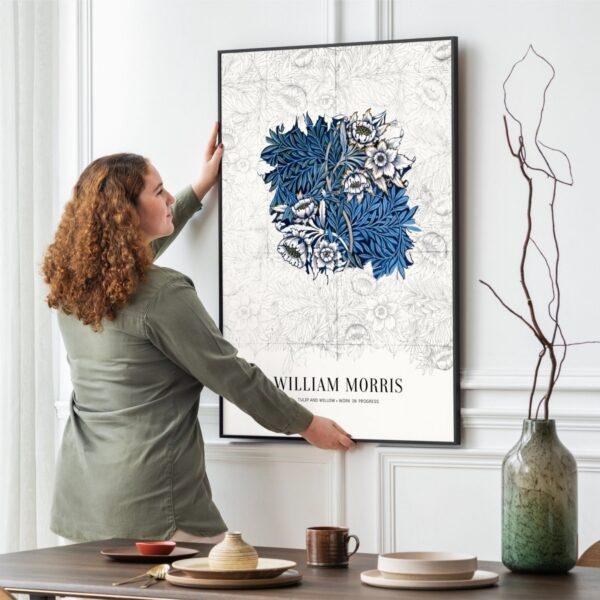 William Morris Art Print - Tulip and Willow, Victorian Decor, Modern Farmhouse, Gallery Matte