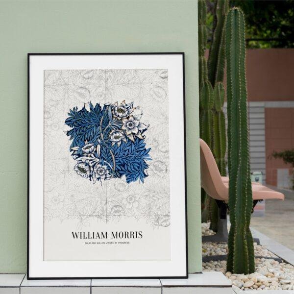 William Morris Art Print - Tulip and Willow, Victorian Decor, Modern Farmhouse, Gallery Matte