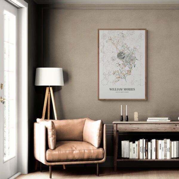 Wild Tulip (4) William Morris Art Print - Wild Tulip, Victorian Decor, Modern Farmhouse, Gallery Matte