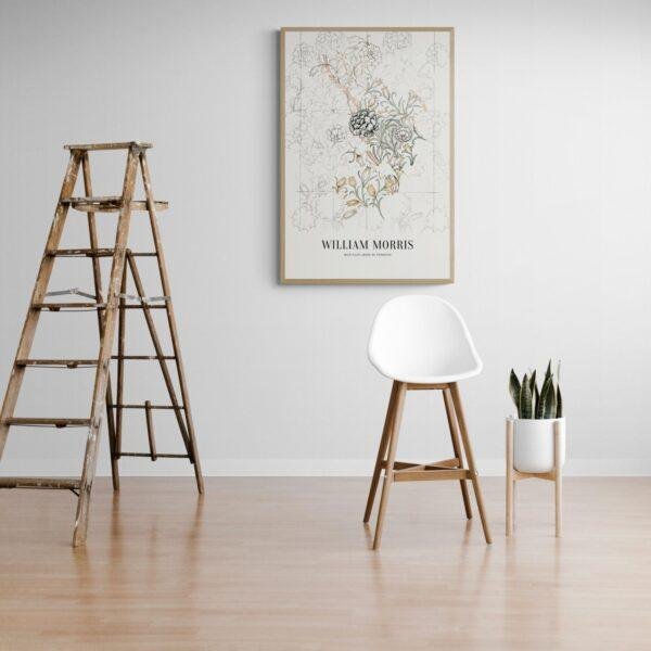 Wild Tulip (9) William Morris Art Print - Wild Tulip, Victorian Decor, Modern Farmhouse, Gallery Matte