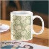 William Morris Coffee Cup - Chrysanthemum, 11oz Ceramic Mug