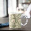 William Morris Coffee Cup - Chrysanthemum, 11oz Ceramic Mug