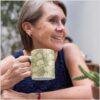 William Morris Coffee Cup - Chrysanthemum, 11oz Ceramic Mug