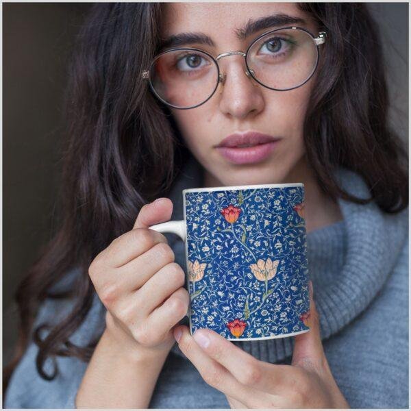 William Morris 11oz Ceramic Mug (32) William Morris Coffee Cup - Medway, 11oz Ceramic Mug
