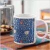 William Morris 11oz Ceramic Mug (37) William Morris Coffee Cup - Medway, 11oz Ceramic Mug