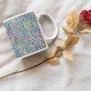 William Morris Coffee Cup - Pomegranate, 11oz Ceramic Mug