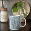 William Morris Coffee Cup - Pomegranate, 11oz Ceramic Mug