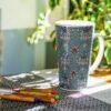 William Morris Coffee Cup – Snakeshead, 17oz Ceramic Mug
