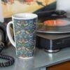 William Morris Coffee Cup – Strawberry Thief, 17oz Ceramic Mug