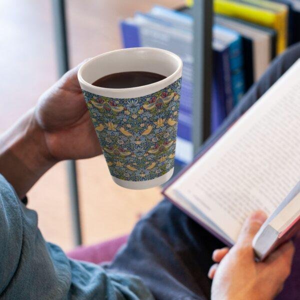 William Morris Coffee Cup – Strawberry Thief, 17oz Ceramic Mug