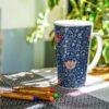 William Morris Coffee Cup - Medway, 17oz Ceramic Mug