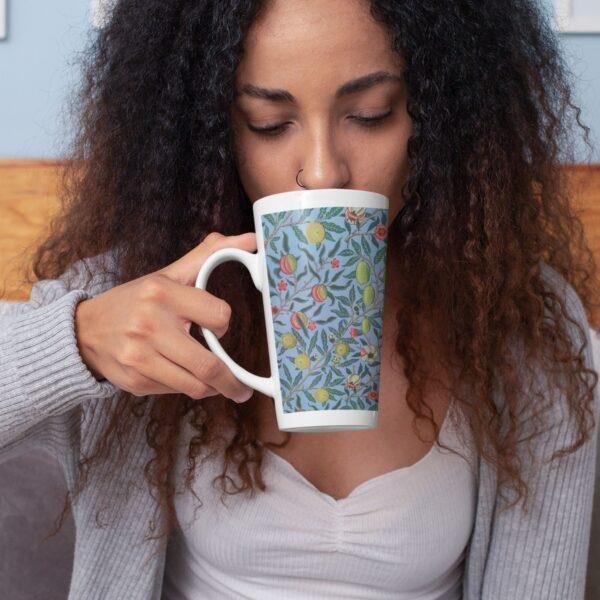 William Morris 17oz Ceramic Mug (32) William Morris Coffee Cup – Pomegranate, 17oz Ceramic Mug