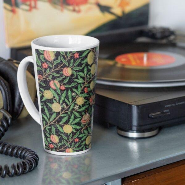 William Morris Coffee Cup – Fruits, 17oz Ceramic Mug