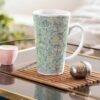 William Morris 17oz Ceramic Mug (41) William Morris Coffee Cup – Jasmine, 17oz Ceramic Mug