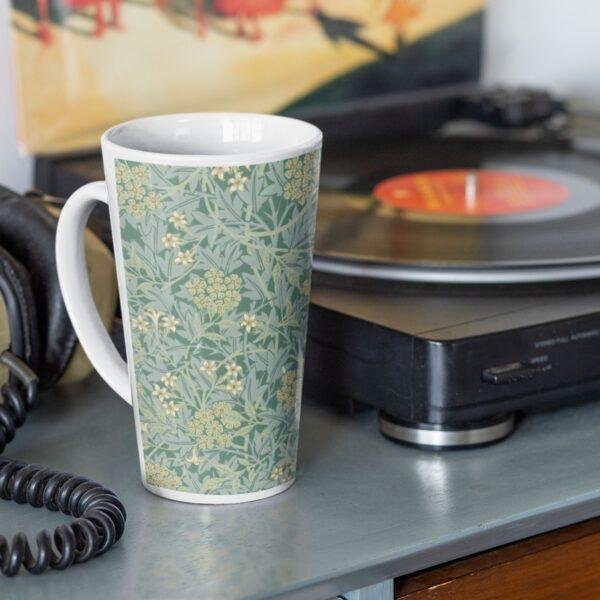 William Morris 17oz Ceramic Mug (44) William Morris Coffee Cup – Jasmine, 17oz Ceramic Mug