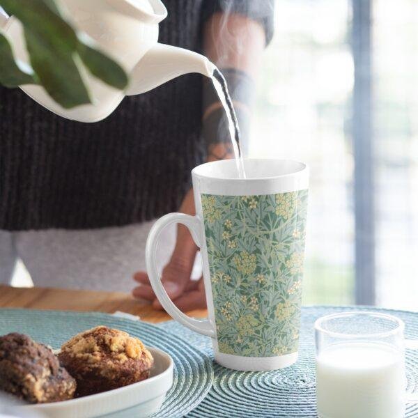 William Morris 17oz Ceramic Mug (46) William Morris Coffee Cup – Jasmine, 17oz Ceramic Mug