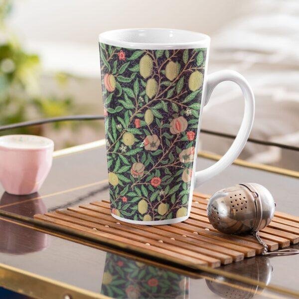 William Morris Coffee Cup – Fruits, 17oz Ceramic Mug