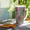 William Morris 17oz Ceramic Mug (68) William Morris Coffee Cup – Cray, 17oz Ceramic Mug