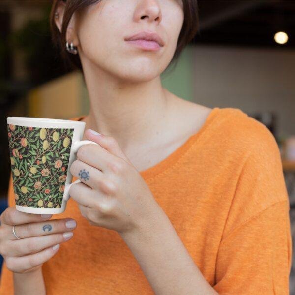 William Morris Coffee Cup – Fruits, 17oz Ceramic Mug