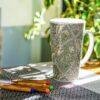 William Morris Coffee Cup – Windrush, 17oz Ceramic Mug