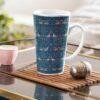 William Morris Coffee Cup – Birds, 17oz Ceramic Mug